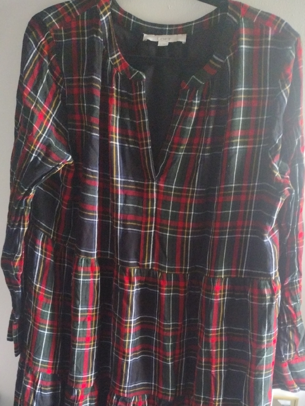 LOFT Plaid color dress. Reminds me of the years I spent living in Scotland.